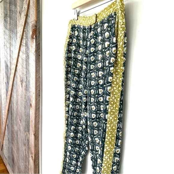 Roberta Roller Rabbit Green and Yellow Straight Leg Pants - Picture 4 of 16